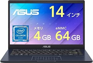 【新品】ASUS L410MA-EK489RA(14インチ/Celeron N4020/4GB,64GB/1,920×1,080フルHD/Webカメラ /Win10 Pro/Win11無料)　送料無