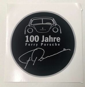 ポルシェ 100 Jahre Ferry Porsche フェリーポルシェ 100年記念バッジ ステッカー 911 996 997 991 992 718 356 930 964 993 カレラ (2