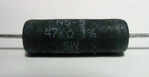 [2本] NS-5 47kΩ 1% Vishay Dale 無誘導巻線抵抗 最高音質！