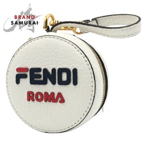 FENDI フェンディ フィラコラボ ポーチ付き 男女兼用 ホワイト 白 ナイロン リュック エコバッグ 折り畳みリュック 405209