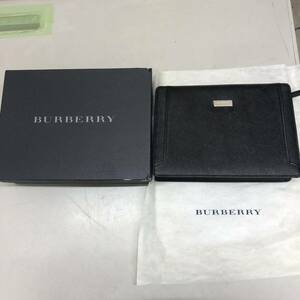 BURBERRY ハンドバッグ 牛革 黒 横幅約26cm 美品 箱状態悪 中古 バーバリー bag 