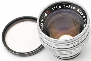 NIKKOR-S・C 5cm F1.4 Nikon ニッコール Ｓ・Ｃ フィルター ニコン S 用 日本光学 Nippon Kogaku 日本製 NIKKOR S C 5/1.4 50 14 Ｓ 2 ２