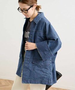 美品 FRAMeWORK BLUE DENIM テントラインカバーオール デニム フレームワーク ジャケット ブルゾン