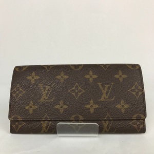 ■■ LOUIS VUITTON ルイヴィトン ポルト・円・3カルトクレディ モノグラム 長財布 M61818 ブラウン 傷や汚れあり