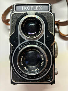 IKOFLEX ZEISS IKON 1238/16 二眼レフカメラ　皮ケース付き