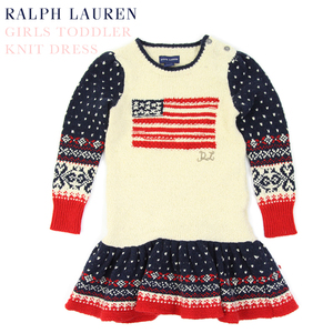 新品 アウトレット 15527 6X ガールズ ニット ワンピース polo ralph lauren ポロ ラルフ ローレン 