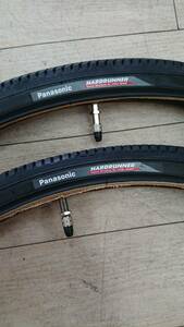 電動自転車装着タイヤ　Panasonic HARDRUNNER 26×1 3/8 タイヤ・チューブセット　2本セット　新品