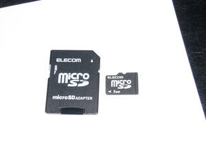 動作保証！ELECOM microSD ＳＤカード 1GB SDカードアダプタ付