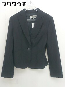◇ 22 OCTOBRE ヴァンドゥーオクトーブル シングル 1B 長袖 テーラードジャケット サイズ38 ブラック レディース