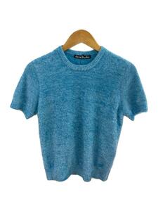 Acne Studios(Acne)◆Teal blue Crew neck sweater/FA-UX-KNIT000065//