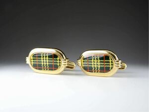 バーバリー　チェック　レッドライン　カフス　カフリンクス　Burberry