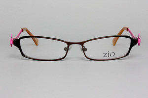 【新品・未使用】ZIO eyewear SPIRA 2 ジオ フルリム チョコレートブラウン/ピンク color.65 50□16 135