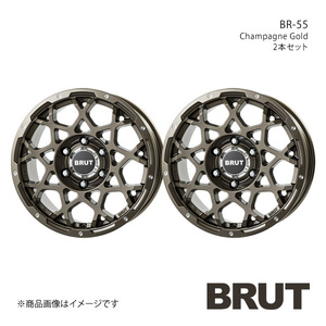 BRUT BR-55 ランドクルーザープラド 150系 2017/9～ ホイール2本セット【18×8.0J 6-139.7 +20 シャンパンゴールド】TRISTAR トライスター