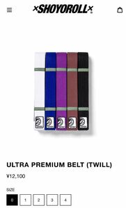 SHOYOROLL SYR Ultra Premium V10 Belt 0 White ショーヨーロール　帯　白
