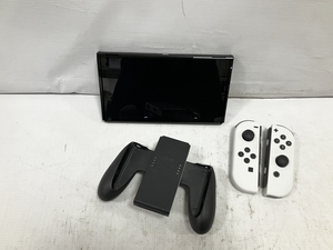 【動作保証】 Nintendo ニンテンドー HEG-001 スイッチ Switch 有機EL モデル ホワイト ソフト付き ゲーム機 本体 中古 H8771987
