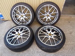 ★MID RMP 19×7.5J +48 5H PCD114.3 225/40ZR19 美品中古★