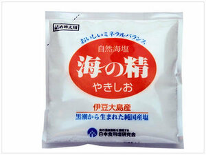 ［即決・送料無料］海の精 やきしお 詰替用 60g◆焼き塩 天然塩 天日干し 減塩より良質の塩を