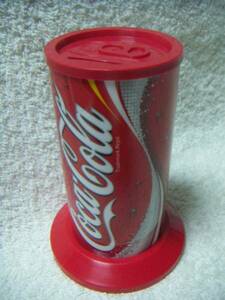 即決 珍品 プラ製 コカ コーラ 貯金箱 レア 缶型 2004年 5×11.5㎝ 未使用 スリム缶 coca cola