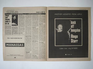 ★イギリス音楽誌【DISC】1972年3月18日号★Ringo Starr [Back Off Boogaloo]広告/Colin Blunstone/Stephen Stills/Marmalade
