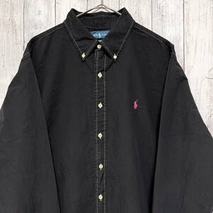 ラルフローレン Ralph Lauren 長袖シャツ メンズ ワンポイント コットン100% XL/TGサイズ 3‐975