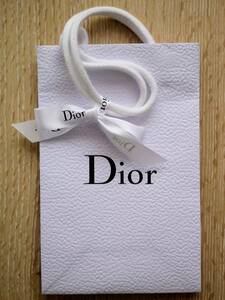 Dior ディオール／リボン付紙袋（リボン：白）