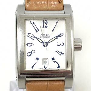 オリス 腕時計 レディース 7526 レクタンギュラー スクエア デイト 自動巻き 稼働品
