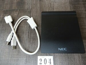 204★NEC★USBバスパワー★外付け USB接続 DVDROMドライブ★PC-VP-BU48★