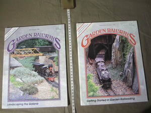 古雑誌：米国 ”１番ゲージなど：大型の模型”「Garden Railways：庭園鉄道」２冊セット・・・1992年 その２