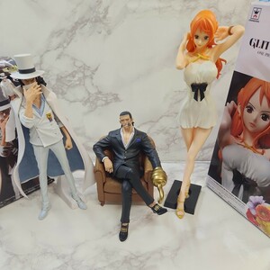 クロコダイル ワンピース フィギュア ワンピース ONE PIECE FILM GOLD ナミ CREATOR 造形師 写真家 フィギュア ロブ ルッチ 3点セット