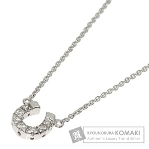 STAR JEWELRY スタージュエリー ホースシュー ダイヤモンド ネックレス K18ホワイトゴールド レディース 中古