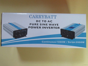 CARRYBATT 24ｖ　定格1000Ｗ　最大2000Ｗ　正弦波　インバーター　　未使用品