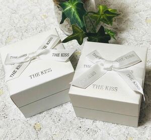 ザ・キッス「THE KISS 」アクセサリー用空箱 2個セット(1150) リング用 7×7×5cm ジュエリーボックス ギフト ボックス 箱 収納ケース