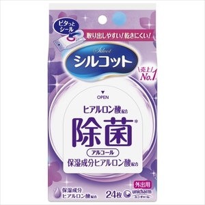 まとめ得 シルコット除菌ウェットアロエ外出用２４枚 　 ウェットティッシュ x [10個] /h