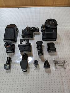 【中古・ジャンク】PENTAX 6x7 TTL Finder, FE-1 Waist Level Finder, ZENZA BRNICA Waist Level Finder For ETR, NIKON DE-2 12点 Y148