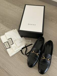 GUCCI グッチ 定番 ブリクストン レザー ホースビットローファー Brixton 極美品 37 シューズ 正規 革靴 裏張 靴底補強 ＧＵＣＣＩスリッパ