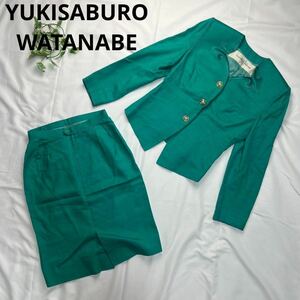 YUKISABURO WATANABE セットアップ 緑色 背抜き
