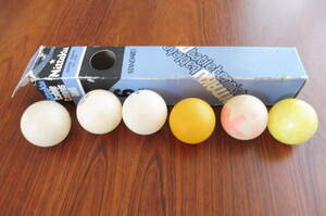 当時物 Nittaku ニッタク 3スター硬球 ジャンク品 ６個セット 卓球 球 玉 卓球ボール B