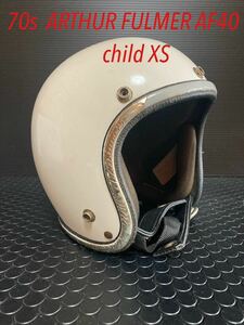 1970年代レア幻のXSシェル70sヴィンテージARTHUR FULMERアーサーフルマーAF40helmetヘルメットAF20vintageカラー白originalペイント稀少