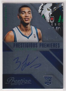 NBA ZACH LAVINE AUTO 2014-15 PANINI PRESTIGE PRESTIGIOUS PREMIERS Signature ROOKIE CARD Autograph ザック・ラヴィーン 直書き サイン