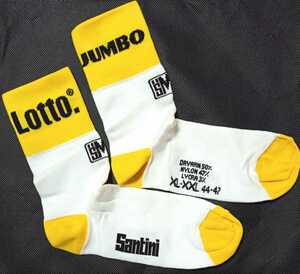 支給品　Lotto Jumbo　ソックス　　SMS　サイクルジャージ　ロットユンボ　靴下　くつ　サンティニ　NL ヴィスマ　