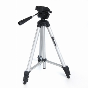 アルミニウム トライポッド aluminum tripod 三脚 水平器付き W312 シルバーカラー カメラアクセサリー その他