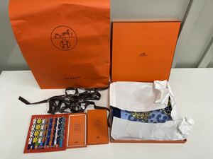 【新品箱付】HERMES エルメス　シルク　シフォン　カレ