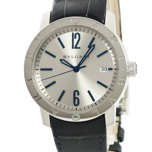【3年保証】 ブルガリ ブルガリブルガリ ソロテンポ 102610 BB39S バー アラビア 青針 自動巻き メンズ 腕時計