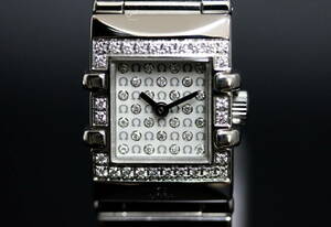 OMEGA オメガ コンステレーション クアドラ ミニ ダイヤベゼル ダイヤ文字盤 1539.77 QZ レディース 腕時計