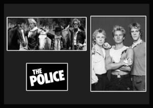 10種類!The Police/ポリス/スティング/Sting/ROCK/ロックバンドグループ/証明書付きフレーム/BW (6-3W)