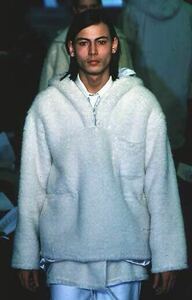 1円スタート 名作 HELMUT LANG 1998AW sherpa fleece hoodie ヘルムートラング ボアフードジャケット 本人期