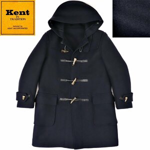 美品 Kent ケント VAN JACKET ヴァンヂャケット 肉厚 メルトンウール ダッフルコート 濃紺 ネイビー M JP:L アイビー ハーフ丈