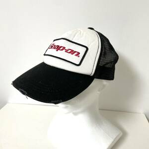 スナップオン Snap-on メッシュキャップ ブラック ホワイト フリーサイズ スナップバック