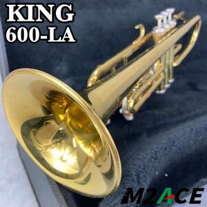 KING　キング トランペット trumpet 管楽器 600LA　USA　マウスピース　純正ハードケース付き