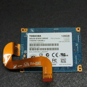 【検品済み】TOSHIBA SSD 128GB THNSNC128GMLJ (使用10775時間)管理:e-33